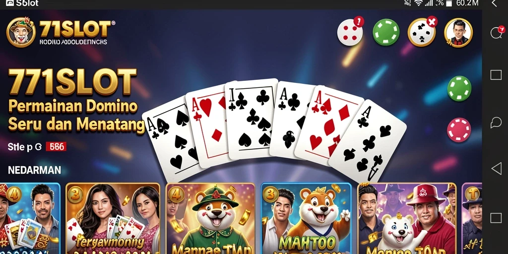 Tampilan menawan dari gameplay Domino di 171SLOT.