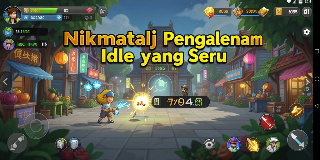 Tangkapan layar utama 8055 menunjukkan aksi gameplay Idle yang menarik.