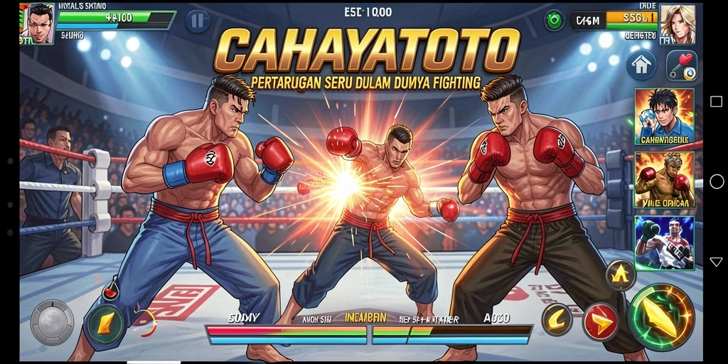 Tampilkan screenshot gameplay CAHAYATOTO yang intens dan mendebarkan.