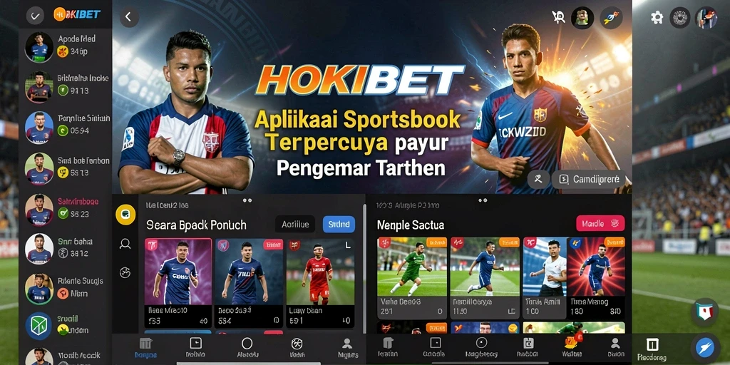 Tampilan gameplay HOKIBET yang menampilkan taruhan olahraga aktif.