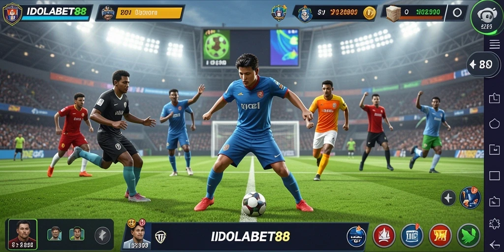 Tampilan gameplay IDOLABET88 saat pemain bersaing dalam olahraga.