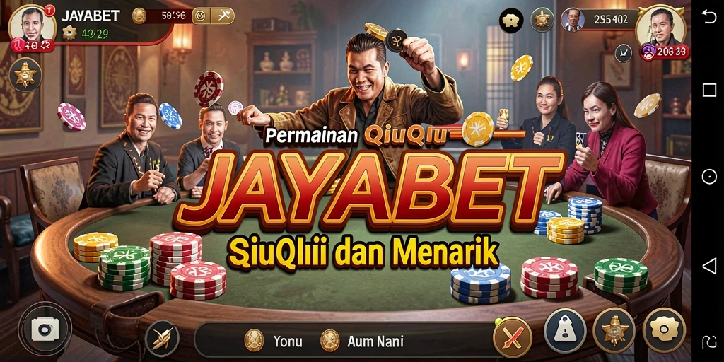 Screenshot gameplay JAYABET yang menampilkan aksi QiuQiu.
