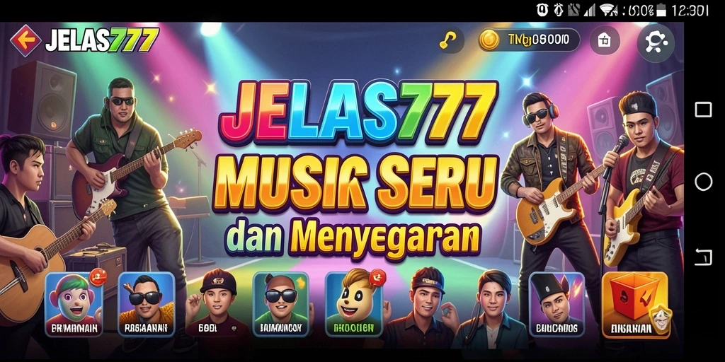 Tampilan menarik JELAS777 saat bermain musik dengan teman.
