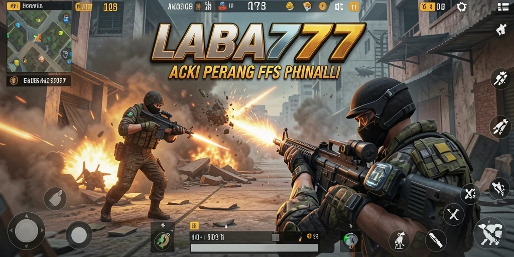 Tampilan gameplay LABA777 menunjukkan aksi tembak-menembak yang penuh strategi.