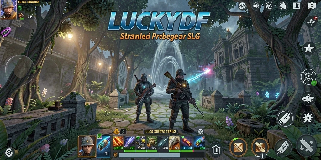 Tampilan menarik dari gameplay LUCKYDF dengan pertempuran strategi.