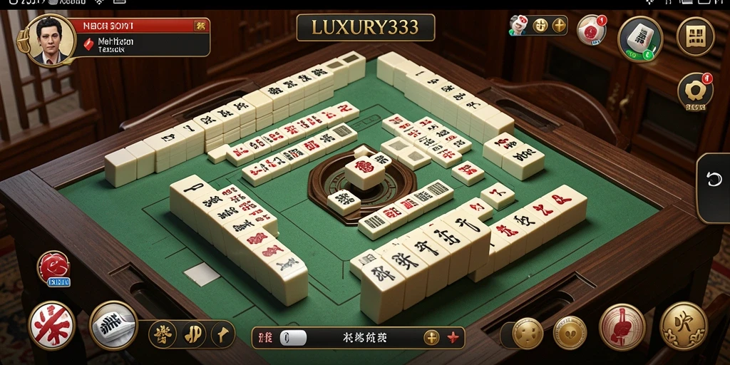 Screenshot gameplay LUXURY333 Mahjong yang menarik dan menantang.
