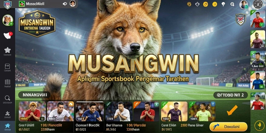 Screenshot utama MUSANGWIN menampilkan pengalaman taruhan menarik.