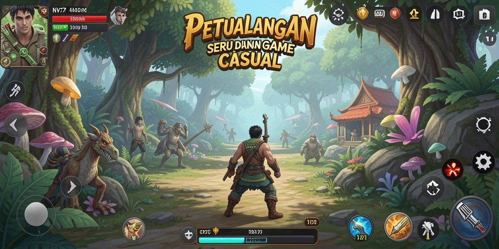 Tampilan gameplay <strong>NV77</strong> yang penuh warna dan interaksi yang seru.