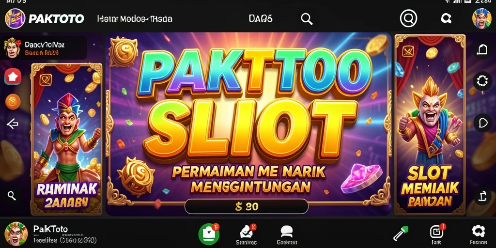 Gameplay PAKTOTO menampilkan slot yang seru dan mengasyikkan.