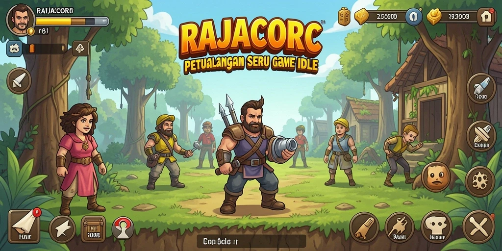 Tampilan menarik dari gameplay RAJACORC yang seru.