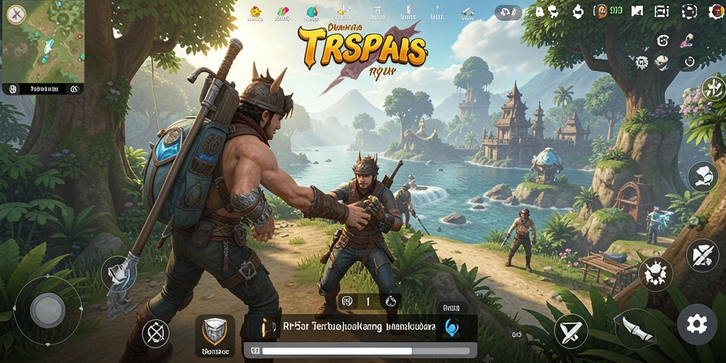 Screenshot menampilkan gameplay menakjubkan RP55 di dunia terbuka.
