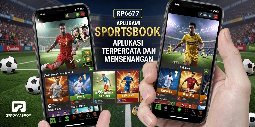 Tampilan screenshot gameplay RP6677 saat melakukan taruhan olahraga.