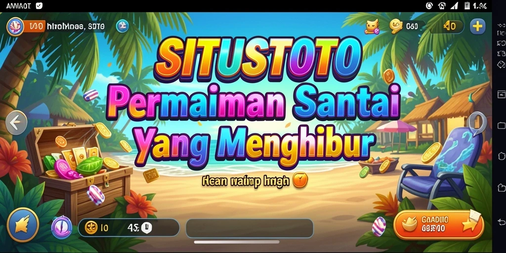 Tampilan gameplay <strong>SITUSTOTO</strong> yang ceria dan menyenangkan.