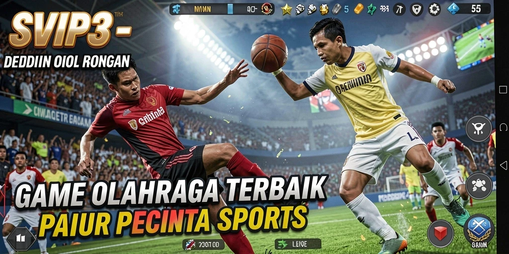 Tampilan gameplay <strong>SVIP3</strong> yang menegangkan dalam pertandingan olahraga.