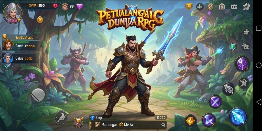 Tampilan seru gameplay RPG di SVIP4 dengan pertarungan yang dinamis.