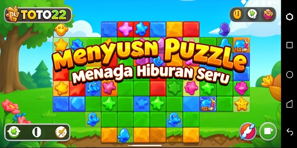 Menampilkan gameplay seru TOTO22 dengan berbagai level puzzle yang menantang.