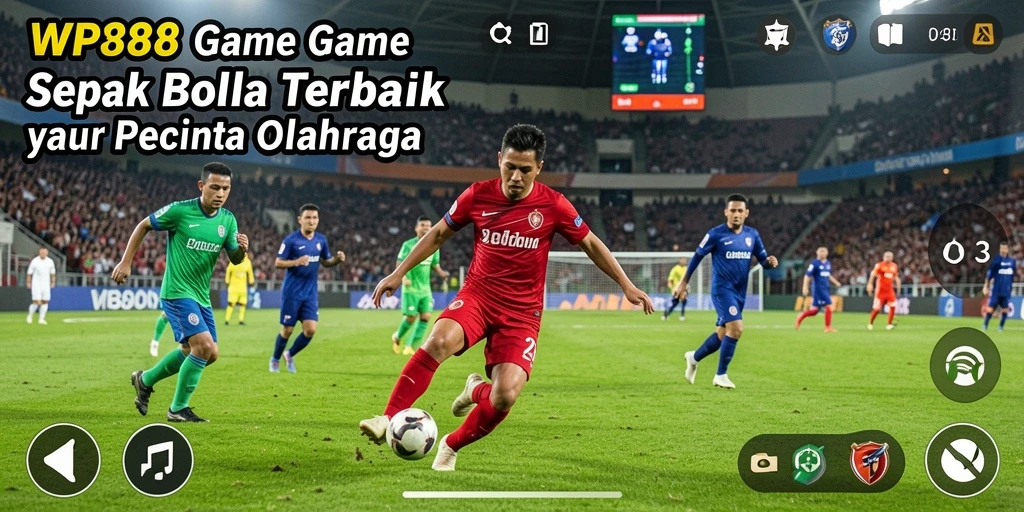 Tampilan gameplay WP888 yang mendebarkan dalam laga sepak bola.