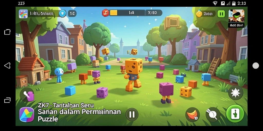 Tampilan gameplay ZK7 yang menantang dan interaktif.
